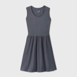 Women’s sleeveless babydoll dress | Gray